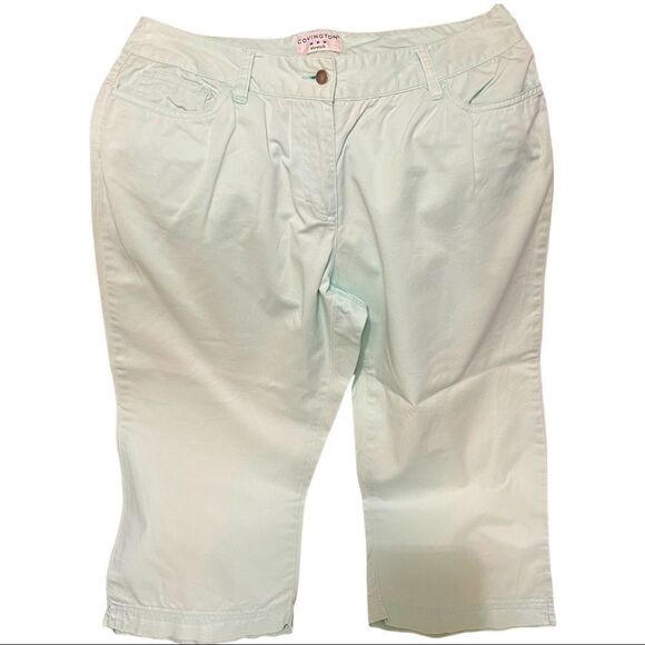 Covington Mint Green Capri Pants Sz 10 - Picture 2 of 13